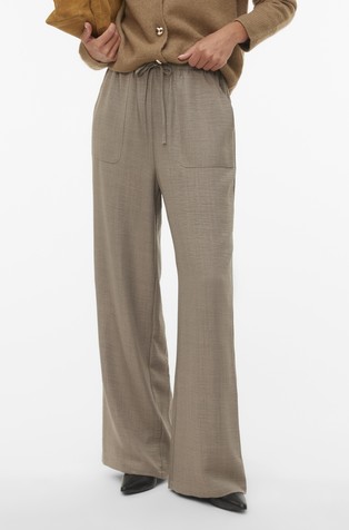 VMMELANEY hlače z visokim pasom