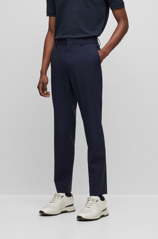 Slim-fit trousers in a wool blend