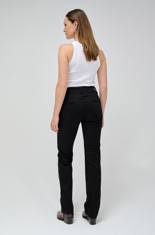 SALSA JEANS Secret push-in ravne chino hlače Črna - Black 3