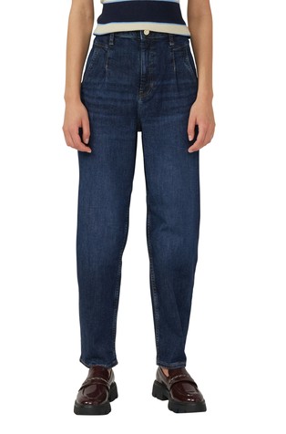Cropped high rise jeans