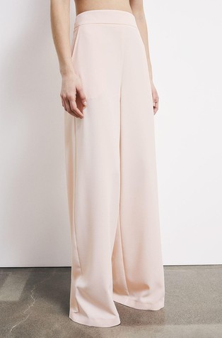 Palazzo crêpe trousers