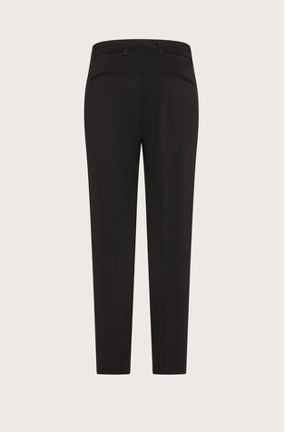 SEVENTY Slim fit chino hlače iz viskozne mešanice Črna - Black 2