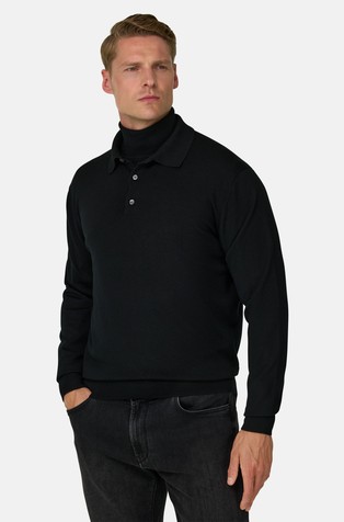 Knitted Polo Shirt in Merino