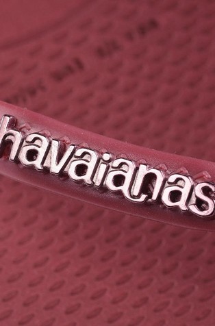 HAVAIANAS Slim Square logo japonke Škrlatna - Amaranth 5