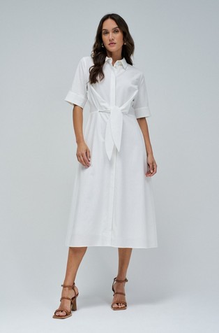 Viscose shirt dress