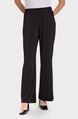 Regular fit trousers with flared leg