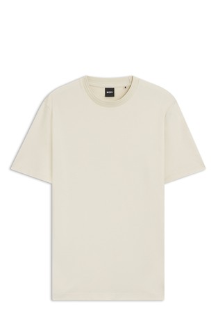 Majica iz bombažne mešanice z vzorcem monogramov v notranjosti