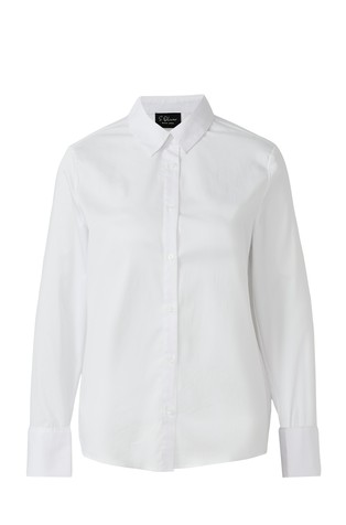 Srajca iz poplina s kovinskimi manšetnimi gumbi