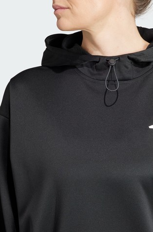 ADIDAS Game and Go pulover s kapuco in flisirano notranjostjo Črna - Black 5
