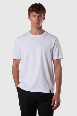 T-shirt in fine silk blend