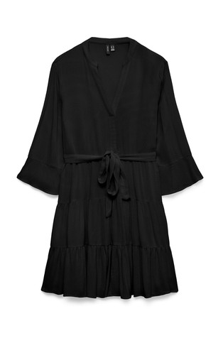 VMMENNY kratka obleka z naborki