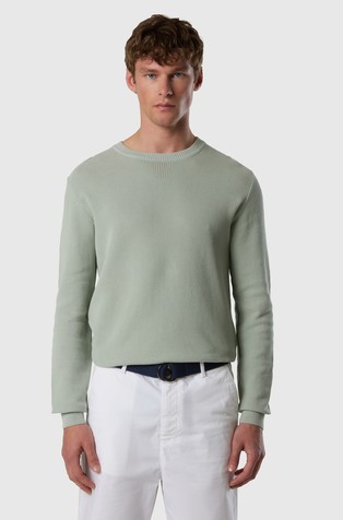 Honeycomb cotton sweater