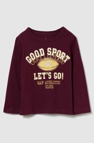 Majica z dolgimi rokavi in potiskom za malčke