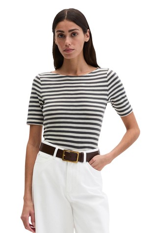 Striped T-shirt in organic cotton jersey