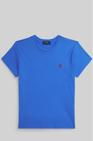 Classic fit majica s kratkimi rokavi iz bombažnega jerseya