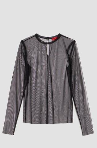 Rhinestone-embellished T-shirt