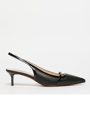 Leather slingback sandal
