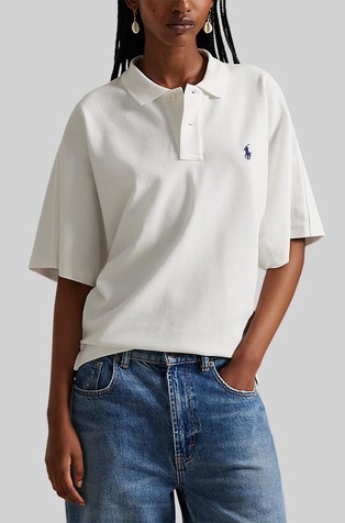 Bombažna polo majica z dolman rokavi