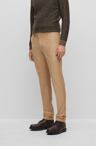 Slim-fit chinos in stretch-cotton blend