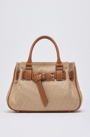 Medium logo jacquard handbag