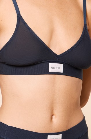 ETAM Iel bralette modrček brez opore Modra - Ink 3
