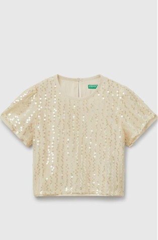 Blouse with sequins