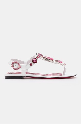 Shop Dolce & Gabbana Street Style Leather Logo Sandals by Rabbit&Rabbit |  BUYMA