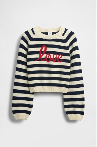 Kids Relaxed Graphic Crewneck Sweater