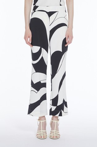 Art. 365 crepe trousers with pattern