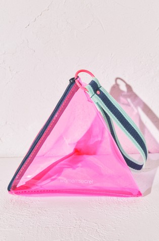 Triangle transparent bag