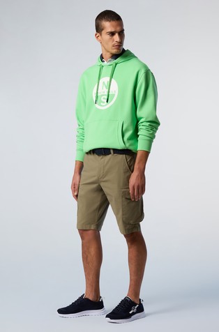 NORTH SAILS Hoodie with maxi print Green 3