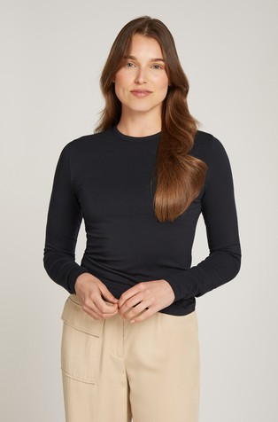 Slim Modal and Cotton Blend Top