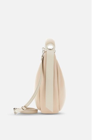 HOGAN Bam Bam Leather Hobo Bag Medium Ivory 2