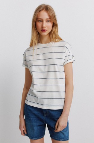 Striped short sleeve T-shirt