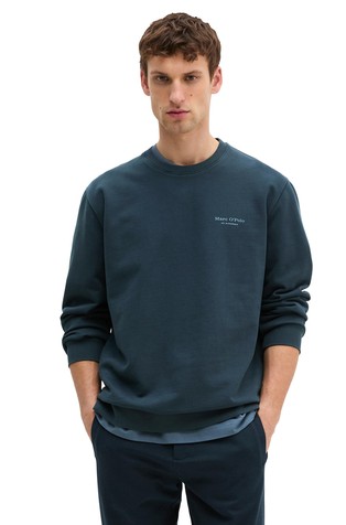 Bombažen pulover z logo potiskom na hrbtu