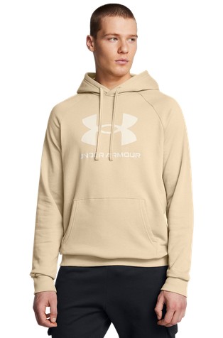 UA Rival logo pulover s kapuco in flisirano notranjostjo