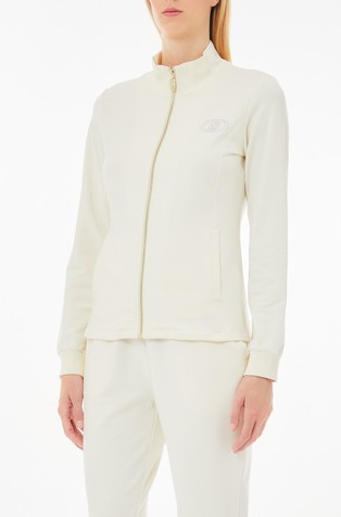 LIU JO 2-delni komplet s flisirano notranjostjo: jopa in trenirka Bela - White 3