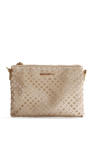 Shoulder bag with cut-outs