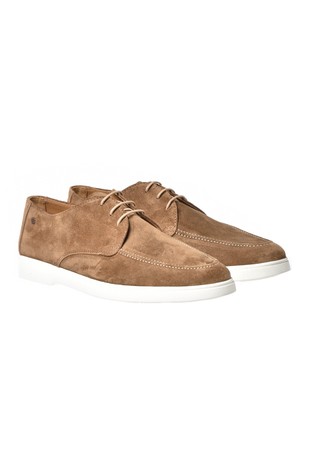 BALDININI Suede leather lace-up Tan 2