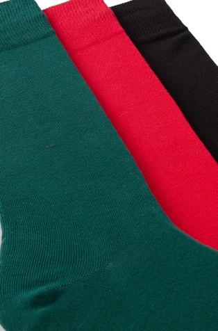 HUGO BOSS Three-pack of cotton-blend socks in a regular length Multi 3