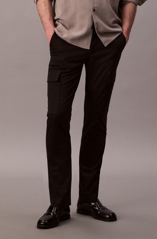 Slim fit stretch cotton cargos