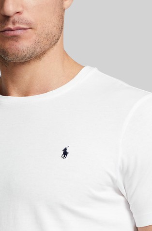 RALPH LAUREN Zgornji del pižame iz bombažnega jerseya Bela - White 4
