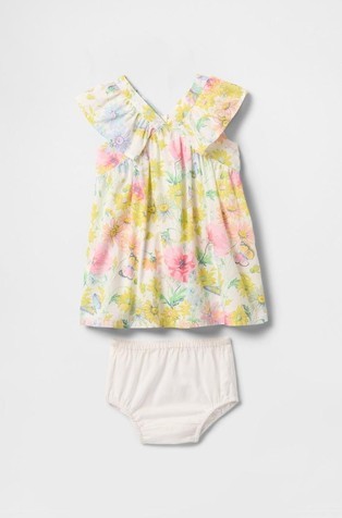 GAP Baby &amp; Toddler Floral Ruffle Dress Sp Multi Floral Sp25 2
