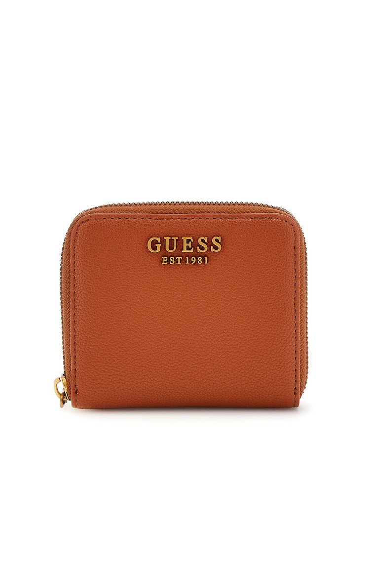 GUESS Malva manjša denarnica z zadrgo Rjava - Brown 