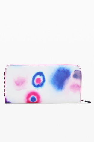DESIGUAL Medium wallet with tie-dye print Multi 2
