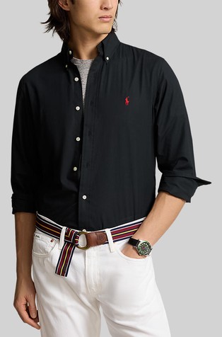 Custom fit srajca iz raztegljivega poplina