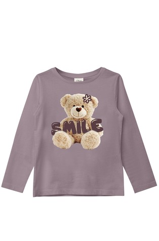 Longsleeve with bear front print