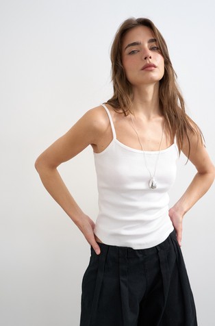 TSALFRIDA majica z naramnicami iz raztegljivega bombaža