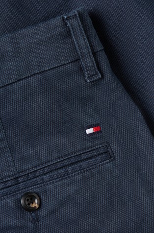 TOMMY HILFIGER Bleecker slim fit chino hlače Modra - Blue 5
