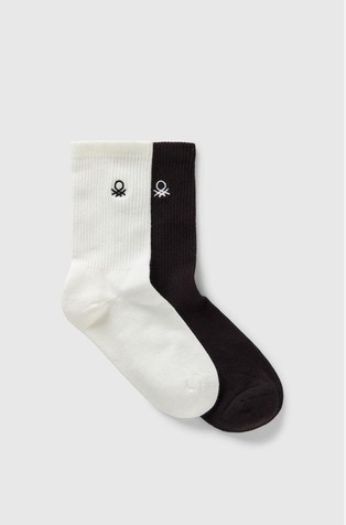Two pairs of ribbed socks